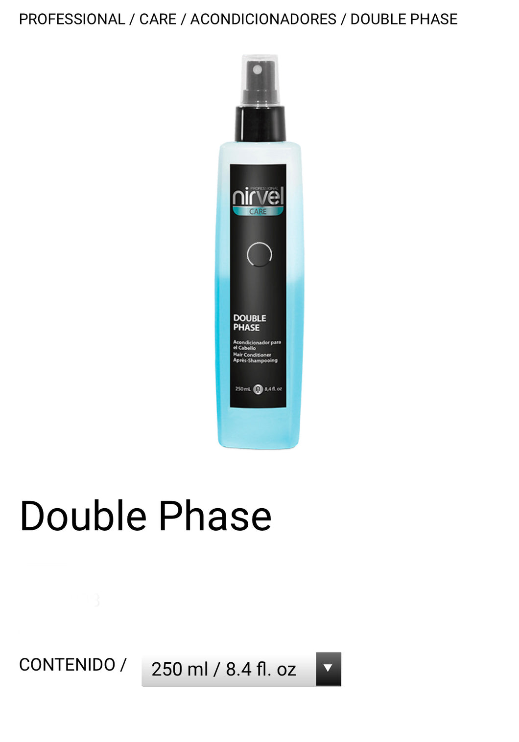 DOUBLE PHASE Nirvel 8.45 fl. oz