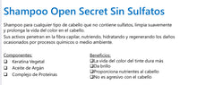 SULFATE FREE SHAMPOO Open Secret 10.14 fl. oz